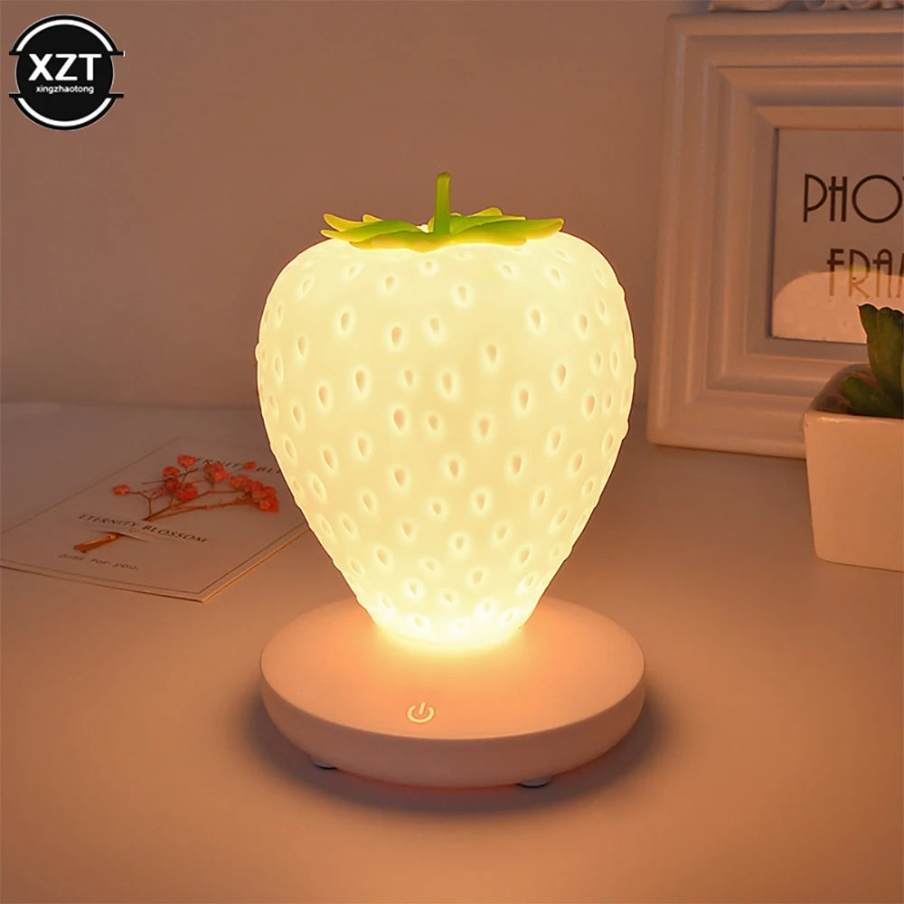 USB Charging Strawberry Lamp