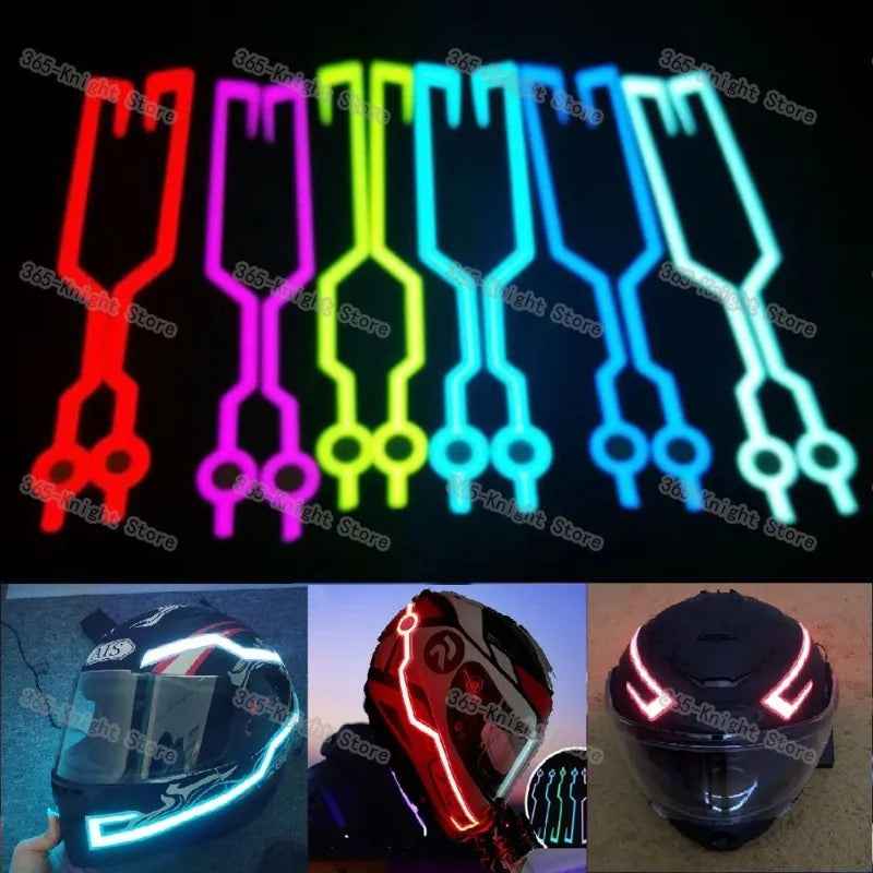 Motorcycle Helmet LED Self-Adhesive Lights