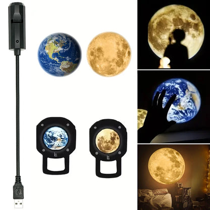 USB Ceiling Moon/Earth Projection lamp