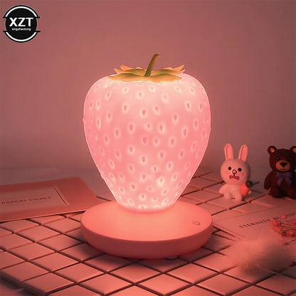 USB Charging Strawberry Lamp